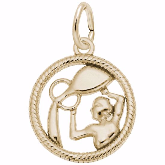 Picture of Aquarius Charm Pendant - 14K Gold