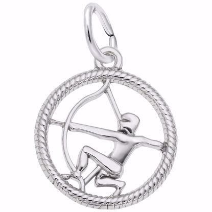 Picture of Sagittarius Charm Pendant - Sterling Silver