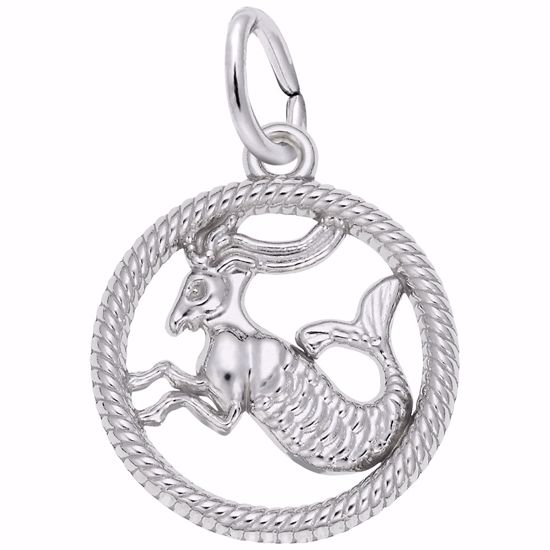 Picture of Capricorn Charm Pendant - Sterling Silver