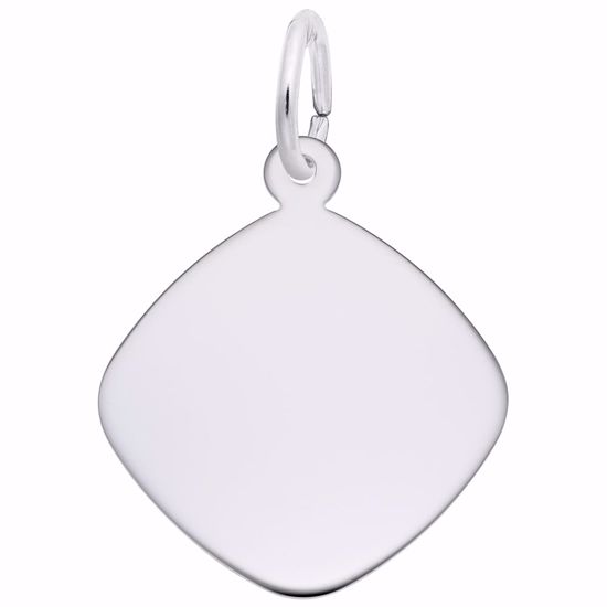 Picture of Disc Charm Pendant - Sterling Silver