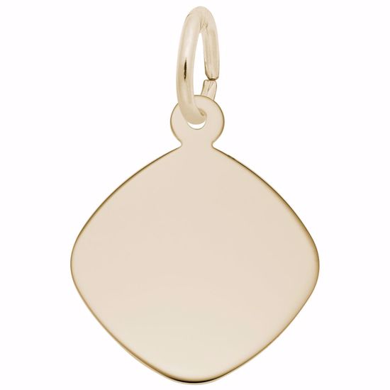 Picture of Disc Charm Pendant - 14K Gold