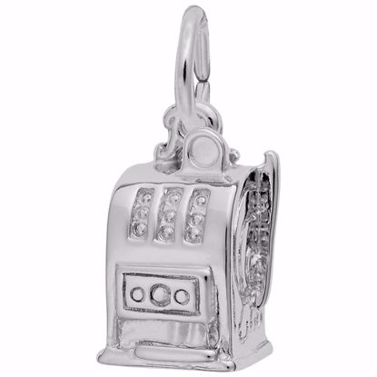 Picture of Slot Machine Charm Pendant - Sterling Silver