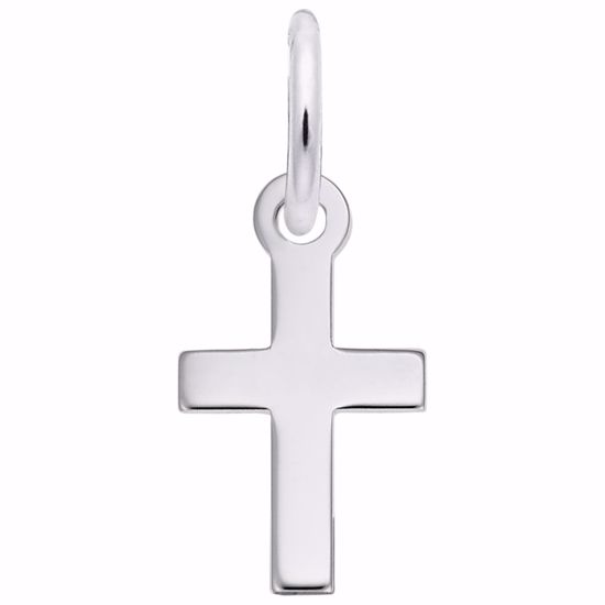 Picture of Cross Charm Pendant - Sterling Silver