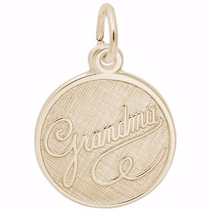 Picture of Grandma Charm Pendant - 14K Gold