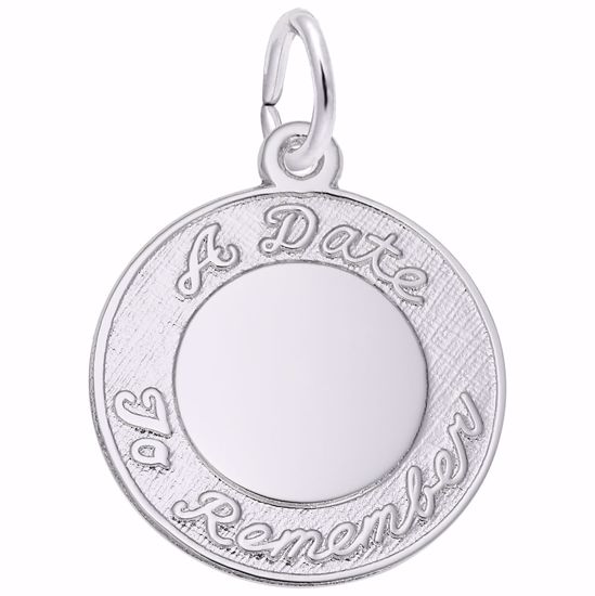 Picture of A Date To Remember Charm Pendant - Sterling Silver