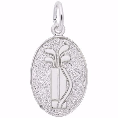 Picture of Golf Charm Pendant - Sterling Silver