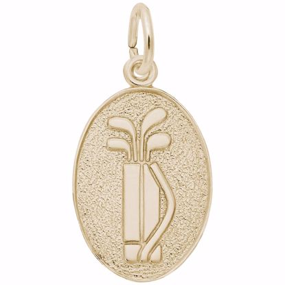 Picture of Golf Charm Pendant - 14K Gold