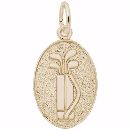 Picture of Golf Charm Pendant - 14K Gold