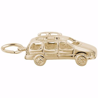 Picture of Mini Van Charm Pendant - 14K Gold