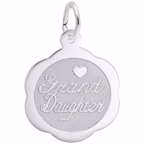 Picture of Granddaughter Charm Pendant - Sterling Silver