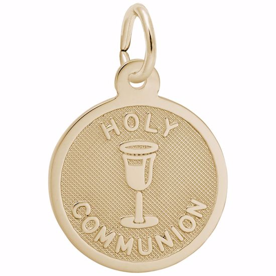 Picture of Holy Communion Charm Pendant - 14K Gold