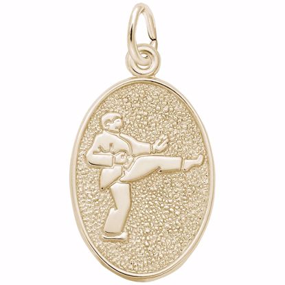 Picture of Martial Arts Charm Pendant - 14K Gold