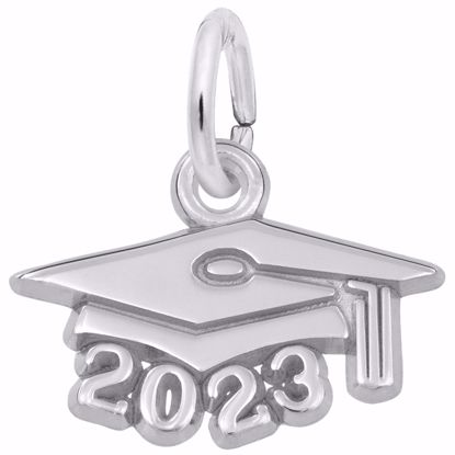 Picture of Grad Cap 2023 Charm Pendant - Sterling Silver