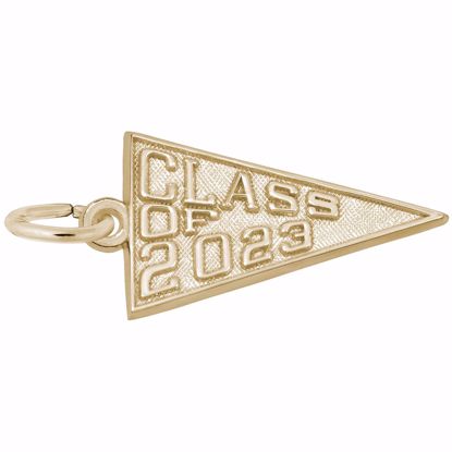 Picture of Class Of 2023 Charm Pendant - 14K Gold