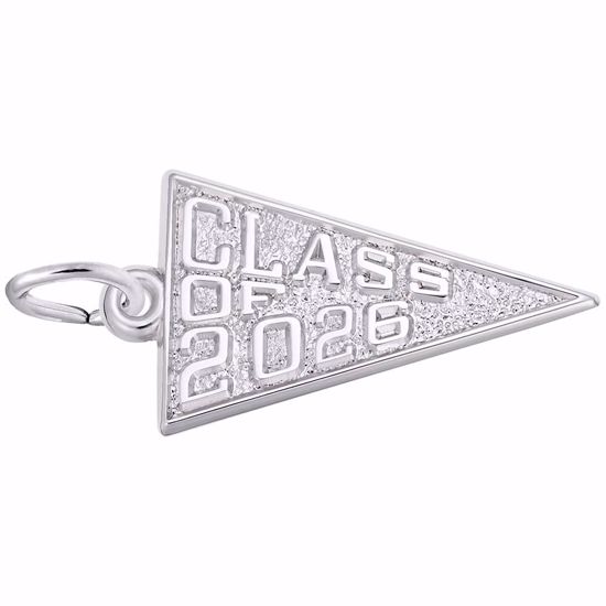 Picture of Class Of 2026 Charm Pendant - Sterling Silver