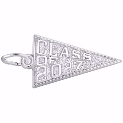 Picture of Class Of 2027 Charm Pendant - Sterling Silver