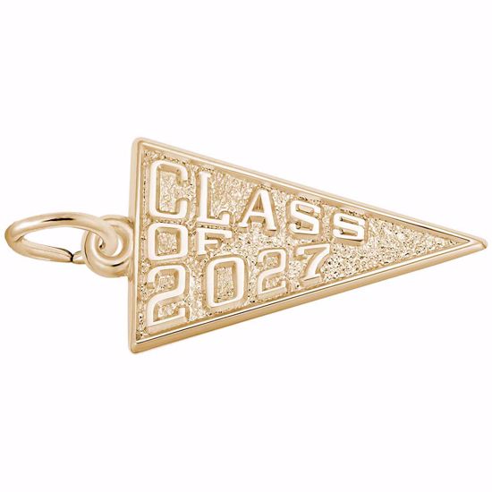 Picture of Class Of 2027 Charm Pendant - 14K Gold