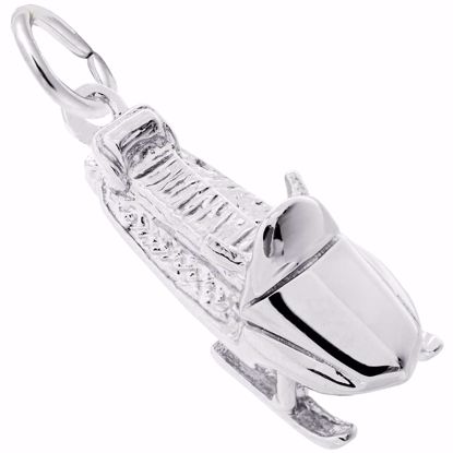 Picture of Snowmobile Charm Pendant - Sterling Silver