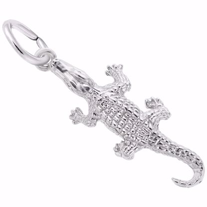 Picture of Alligator Charm Pendant - Sterling Silver