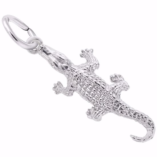 Picture of Alligator Charm Pendant - Sterling Silver