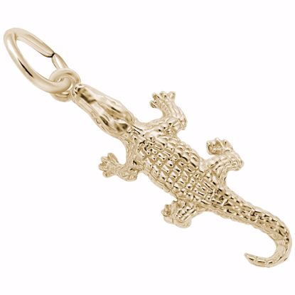 Picture of Alligator Charm Pendant - 14K Gold