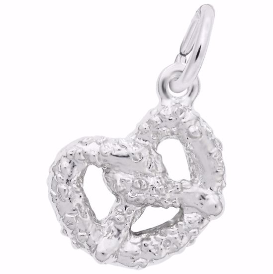 Picture of Pretzel Charm Pendant - Sterling Silver