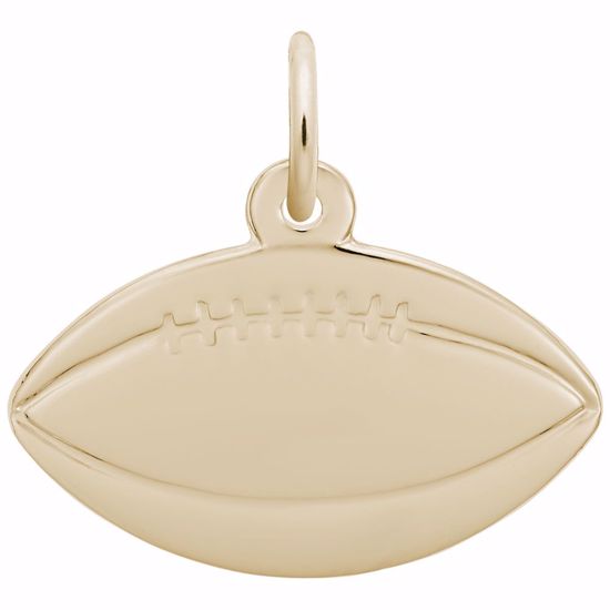 Picture of Football Charm Pendant - 14K Gold