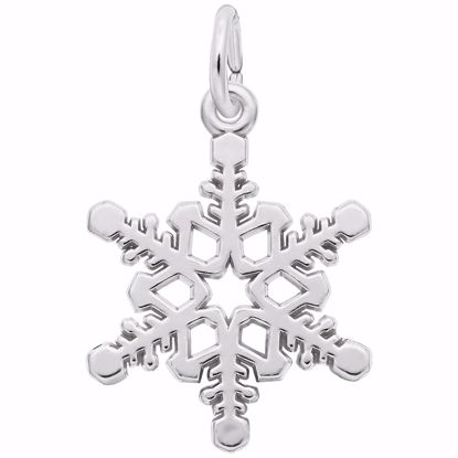 Picture of Snowflake Charm Pendant - Sterling Silver