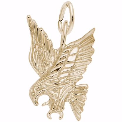 Picture of Eagle Charm Pendant - 14K Gold