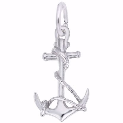 Picture of Anchor Charm Pendant - Sterling Silver