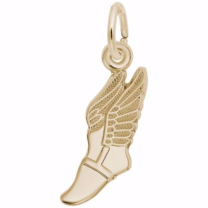 Picture of Winged Shoe Charm Pendant - 14K Gold