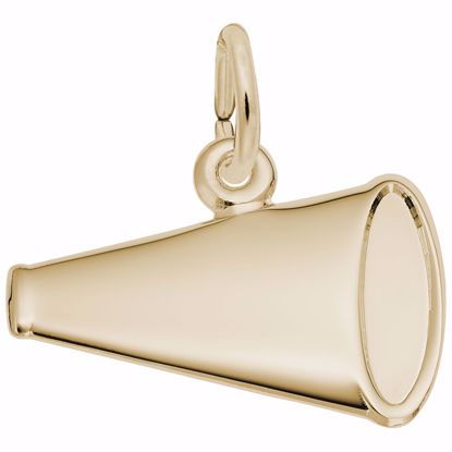 Picture of Megaphone Charm Pendant - 14K Gold