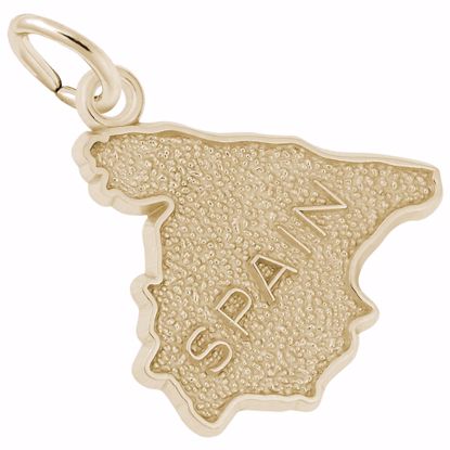 Picture of Spain Charm Pendant - 14K Gold