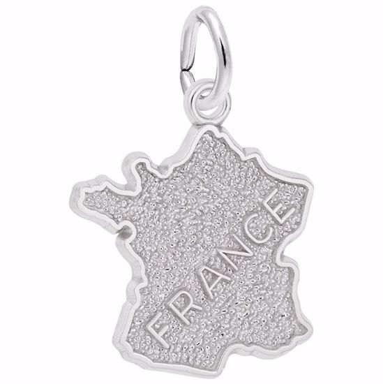 Picture of France Charm Pendant - Sterling Silver