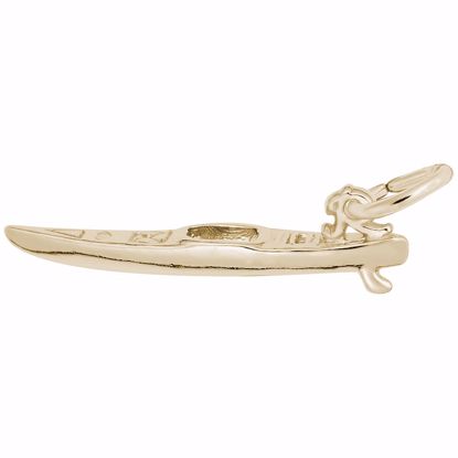 Picture of Kayak Charm Pendant - 14K Gold