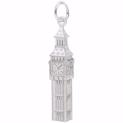 Picture of Big Ben Charm Pendant - Sterling Silver