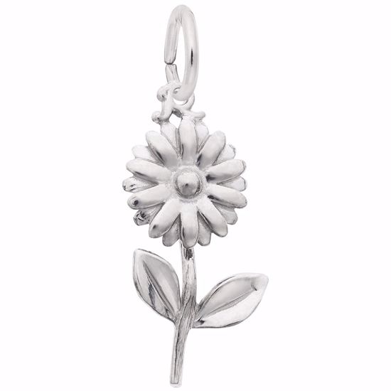 Picture of Daisy Charm Pendant - Sterling Silver