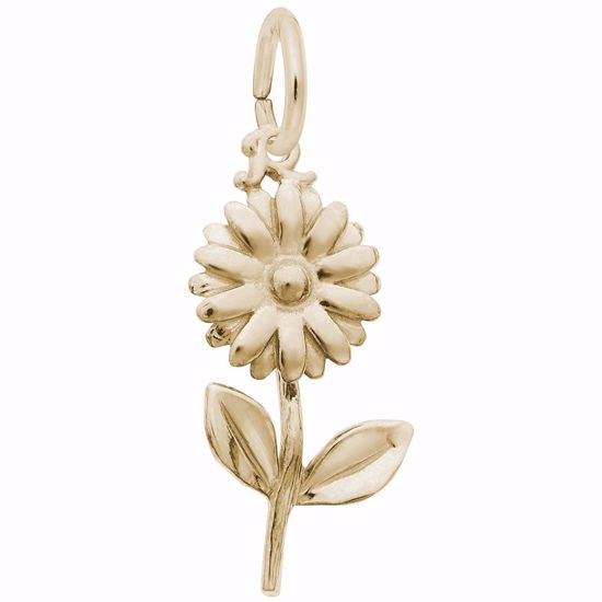 Picture of Daisy Charm Pendant - 14K Gold