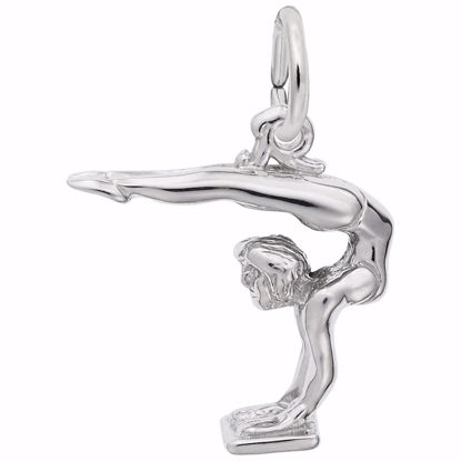 Picture of Gymnast Charm Pendant - Sterling Silver