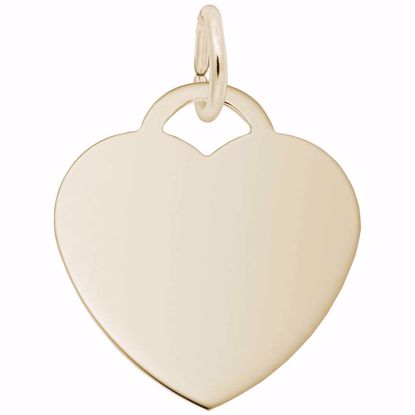 Picture of Medium Heart - Classic Charm Pendant - 14K Gold