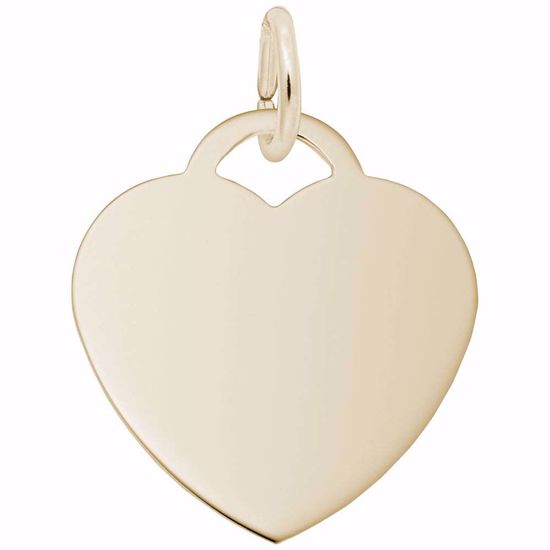 Picture of Medium Heart - Classic Charm Pendant - 14K Gold